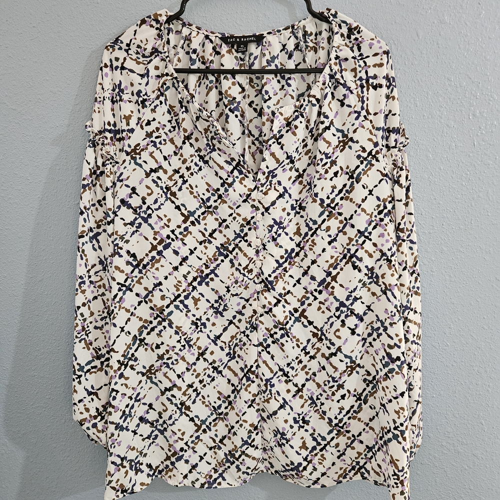 Zac & Rachel‎ Long Sleeve Blouse Women's Size XL